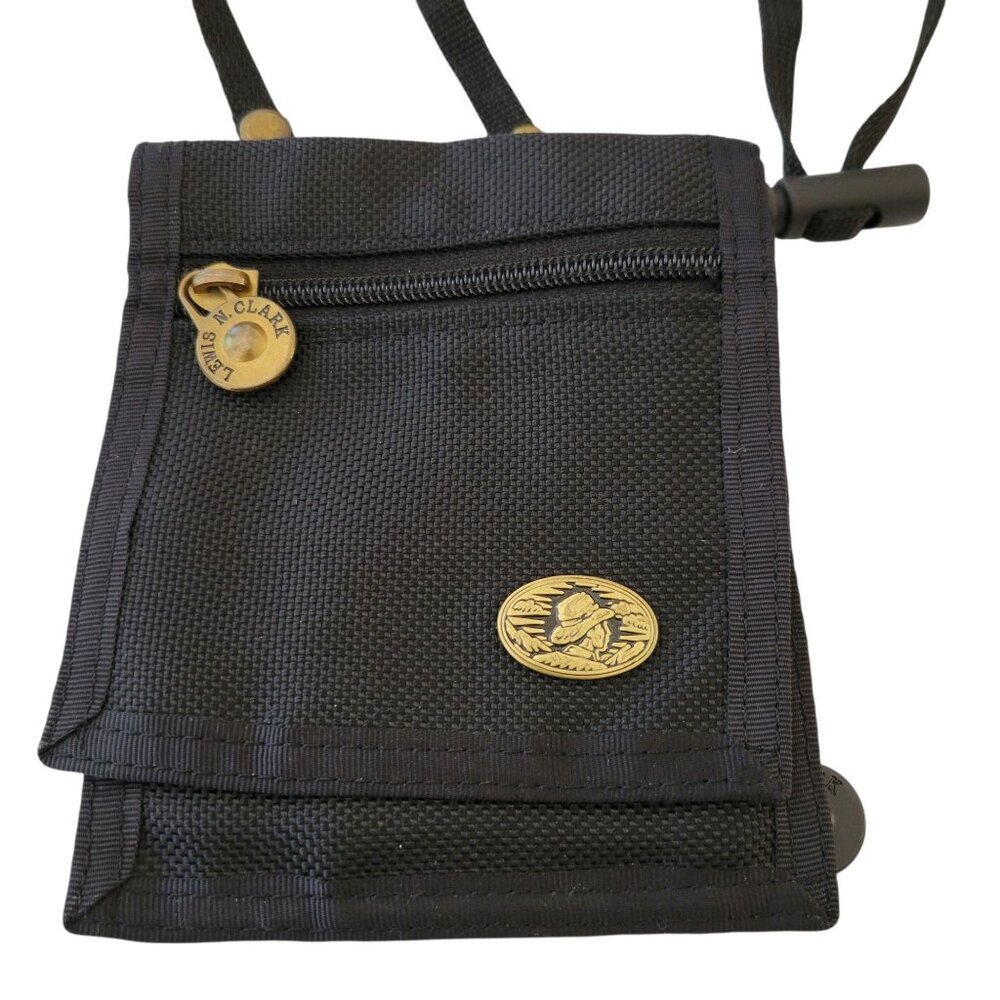 Lewis N Clark Black Travel Neck Wallet With Adjustable Strap
